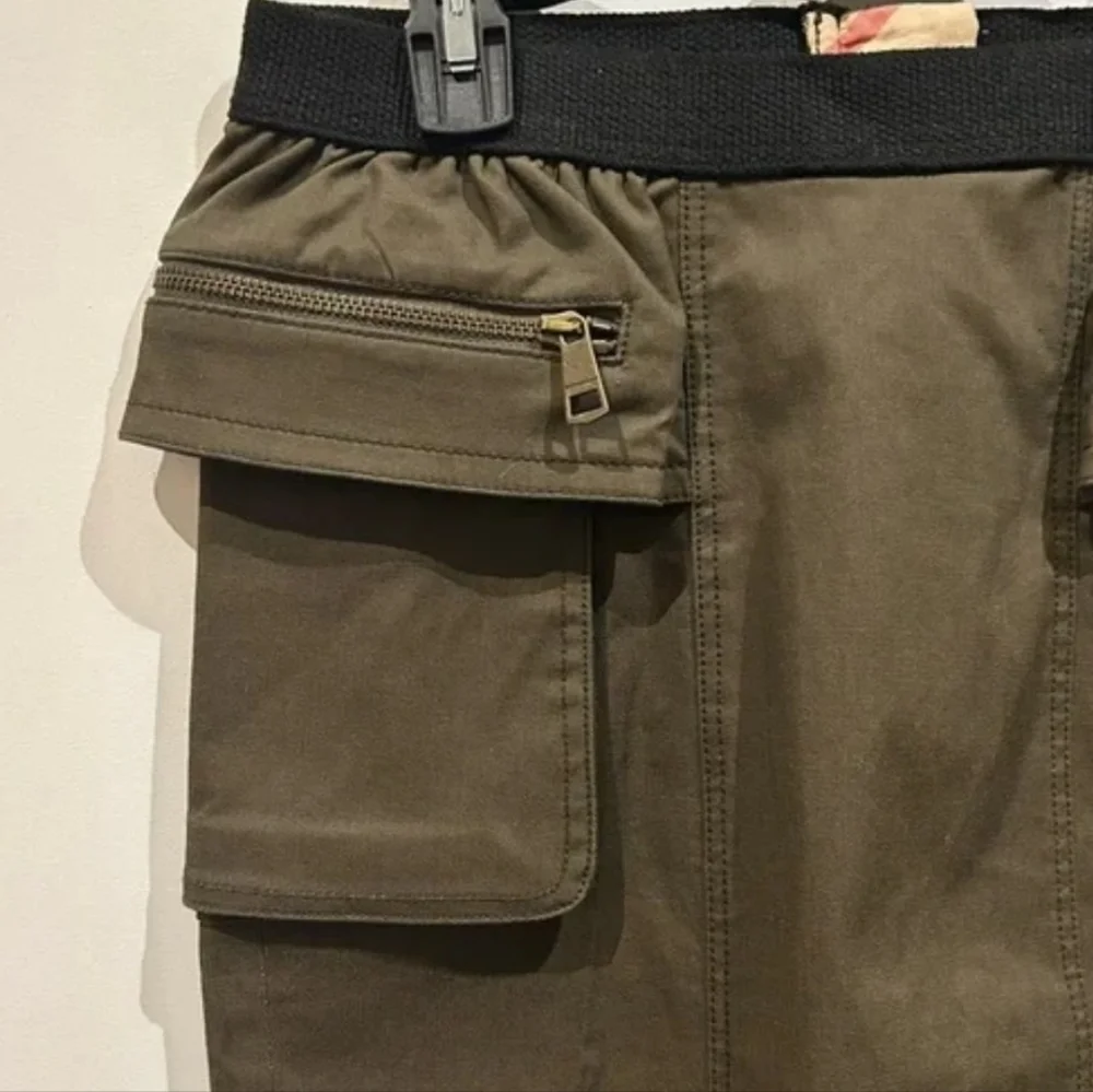 SALE BURBERRY Pencil Military Skirt Pockets size 2 - Picture 5 of 7